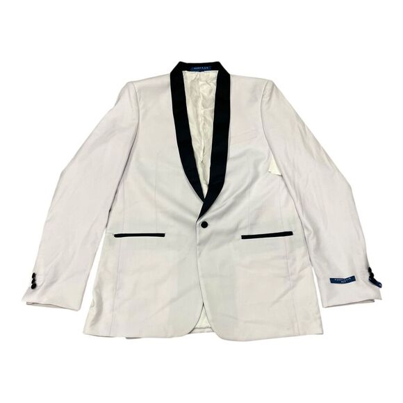 Perry Ellis Boy White Black Formal Blazer 10 - Picture 1 of 3